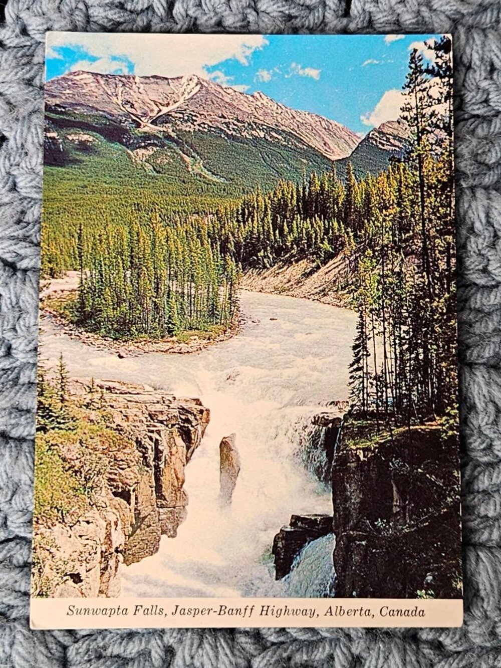 Sunwapta Falls Jasper-Banff Highway Alberta Canada Postcard